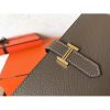 Hermes Taupe Epsom Bearn Gusset Wallet - Image 3