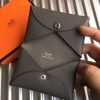 Hermes Vert Gris Epsom Calvi Card Holder - Image 2
