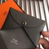 Hermes Vert Gris Epsom Calvi Card Holder - Image 4