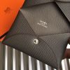 Hermes Vert Gris Epsom Calvi Card Holder - Image 7