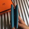 Hermes Blue Jean Epsom Calvi Card Holder - Image 4