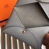 Hermes Blue Lin Epsom Calvi Card Holder - Image 6
