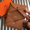 Hermes Brown Epsom Calvi Card Holder - Image 2