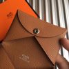Hermes Brown Epsom Calvi Card Holder - Image 5