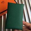 Hermes Green Epsom Calvi Card Holder - Image 3