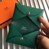 Hermes Green Epsom Calvi Card Holder - Image 4