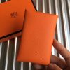 Hermes Orange Epsom Calvi Card Holder - Image 2