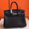 Hermes Black Swift Birkin 30cm Handmade Bag - Image 2