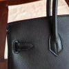 Hermes Black Swift Birkin 30cm Handmade Bag - Image 4