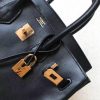 Hermes Black Swift Birkin 30cm Handmade Bag - Image 5