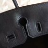 Hermes Black Swift Birkin 30cm Handmade Bag - Image 6