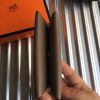 Hermes Taupe Epsom Calvi Card Holder - Image 6