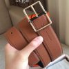 Hermes Brown Saddle 38MM Reversible Belt - Image 3