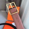 Hermes Brown Saddle 38MM Reversible Belt - Image 7