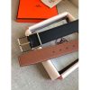 Hermes Brown Saddle 38MM Reversible Belt - Image 8