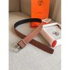 Hermes Brown Saddle 38MM Reversible Belt - Image 9