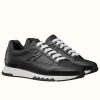 Hermes Trail Sneaker In Black Calfskin Leather - Image 8
