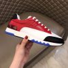 Hermes Trail Sneaker In Red/White Calfskin - Image 3