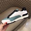 Hermes Trail Sneaker In White/Blue Calfskin - Image 3