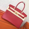 Hermes Red Swift Birkin 30cm Handmade Bag - Image 2