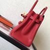 Hermes Red Swift Birkin 30cm Handmade Bag - Image 7
