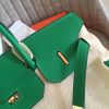Hermes Bamboo Clemence Birkin 35cm Handmade Bag - Image 5