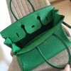 Hermes Bamboo Clemence Birkin 35cm Handmade Bag - Image 6