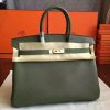 Hermes Canopee Clemence Birkin 35cm Handmade Bag - Image 8