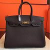 Hermes Cafe Clemence Birkin 35cm Handmade Bag - Image 2