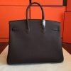 Hermes Cafe Clemence Birkin 35cm Handmade Bag - Image 3