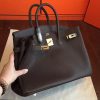 Hermes Cafe Clemence Birkin 35cm Handmade Bag - Image 4
