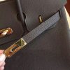 Hermes Cafe Clemence Birkin 35cm Handmade Bag - Image 8