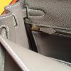 Hermes Etoupe Clemence Birkin 35cm Handmade Bag - Image 8