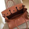 Hermes Gold Clemence Birkin 35cm Handmade Bag - Image 3