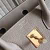 Hermes Grey Clemence Birkin 35cm Handmade Bag - Image 3