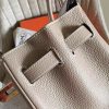 Hermes Grey Clemence Birkin 35cm Handmade Bag - Image 6