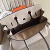 Hermes Grey Clemence Birkin 35cm Handmade Bag - Image 7
