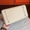 Hermes Ivory Clemence Birkin 35cm Handmade Bag - Image 6