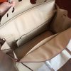 Hermes Ivory Clemence Birkin 35cm Handmade Bag - Image 8
