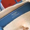 Hermes Blue Jean Clemence Birkin 35cm Handmade Bag - Image 7