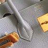 Hermes Blue Lin Clemence Birkin 35cm Handmade Bag - Image 7
