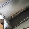 Hermes Blue Lin Clemence Birkin 35cm Handmade Bag - Image 8