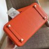 Hermes Orange Clemence Birkin 35cm Handmade Bag - Image 5