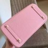 Hermes Pink Clemence Birkin 35cm Handmade Bag - Image 7