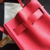 Hermes Red Clemence Birkin 35cm Handmade Bag - Image 3