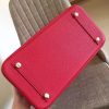 Hermes Red Clemence Birkin 35cm Handmade Bag - Image 7