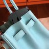 Hermes Blue Atoll Epsom Birkin 35cm Handmade Bag - Image 3