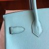 Hermes Blue Atoll Epsom Birkin 35cm Handmade Bag - Image 5