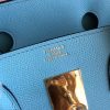 Hermes Blue Atoll Epsom Birkin 35cm Handmade Bag - Image 6