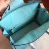 Hermes Blue Atoll Epsom Birkin 35cm Handmade Bag - Image 8